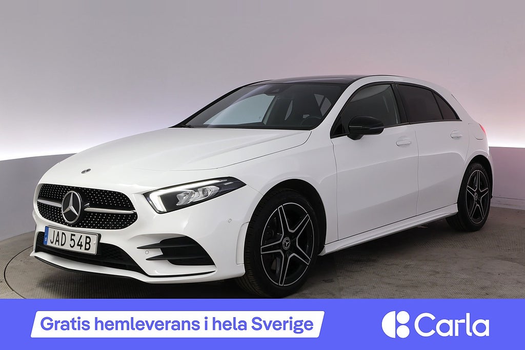 Mercedes-Benz A 250 e AMG Pano Kamera Farthållare Navi