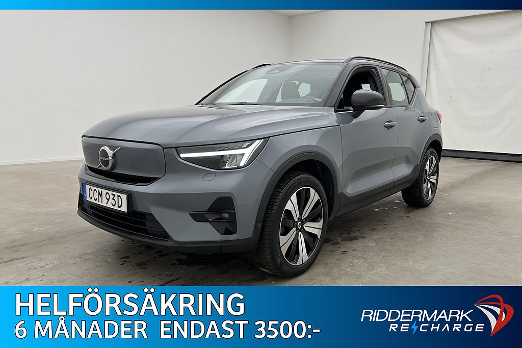 Volvo XC40 Recharge Singele Motor Plus  Värmare Kamera MOMS
