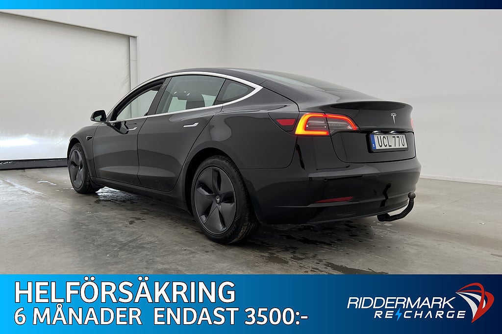 Tesla Model 3 Standard Range Plus Dragkrok Autopilot Pano