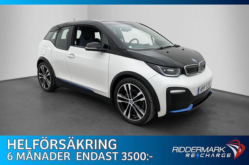 BMW i3s 120 Ah Advanced Charged Värmepump Navi Sensorer