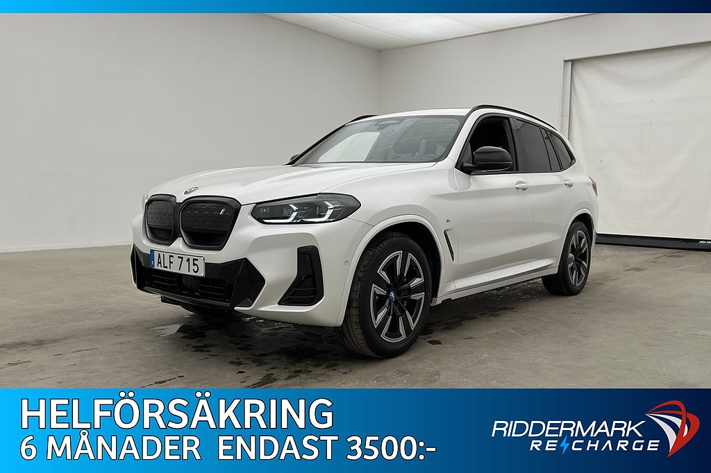 BMW iX3 286hk Charged M Sport Pano Dragkrok Kamera Skinn