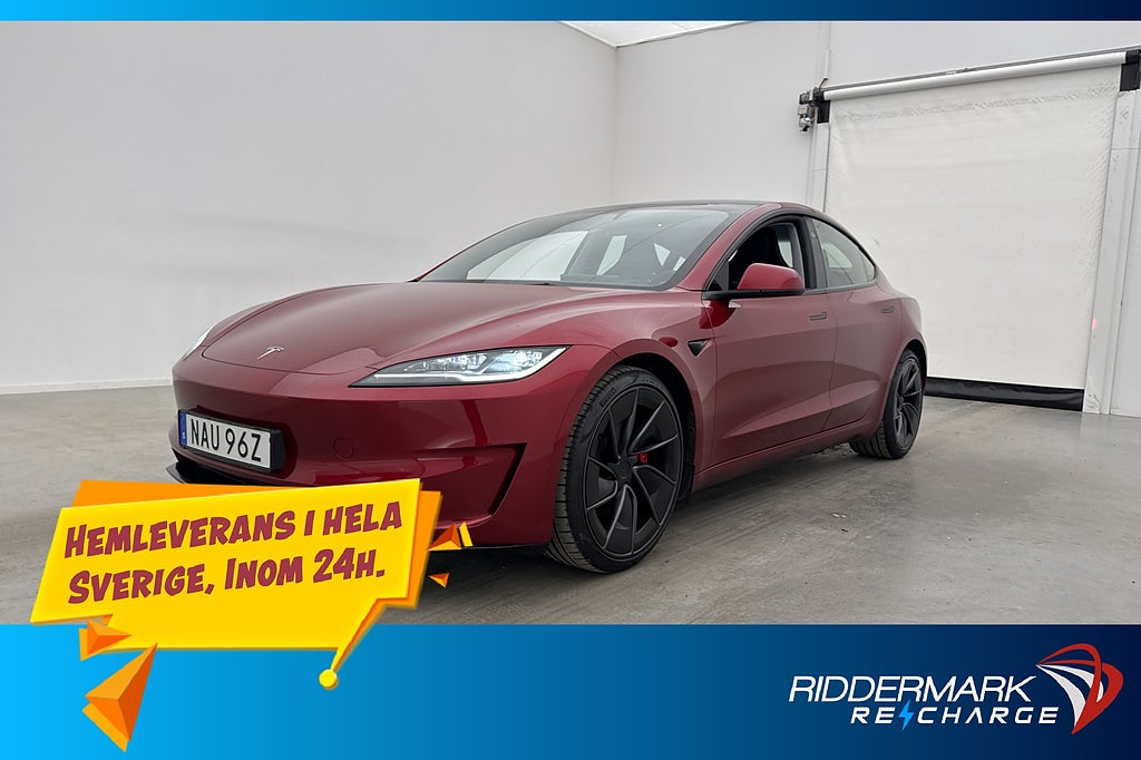 Tesla Model 3 Performance Autopilot Rattvärme Svensksåld