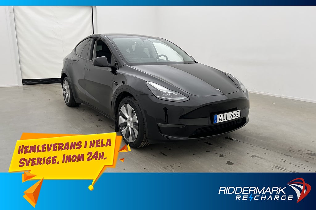 Tesla Model Y Long Range AWD Drag Pano Sv-Såld