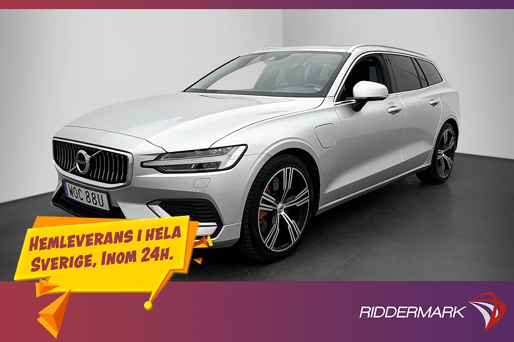 Volvo V60 Recharge T8 Inscription Pano Läder VoC Värmare H/K