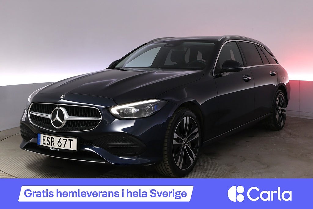 Mercedes-Benz C 300 T e 9G Drag Burmester 360 BLIS Rattvärme