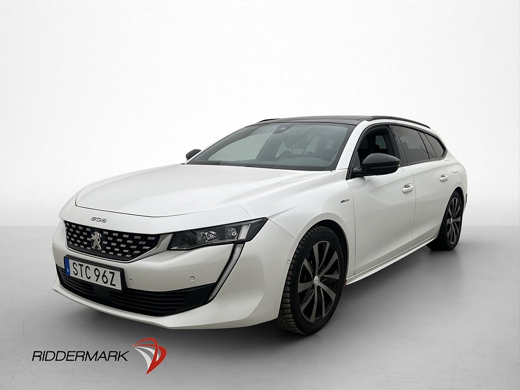 Peugeot 508 SW GT Hybrid 225hk Focal Pano P-Värm Kamera Drag