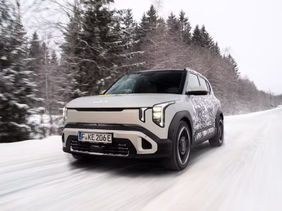 KIA EV2 Prototyp i kallt Räckviddstest!