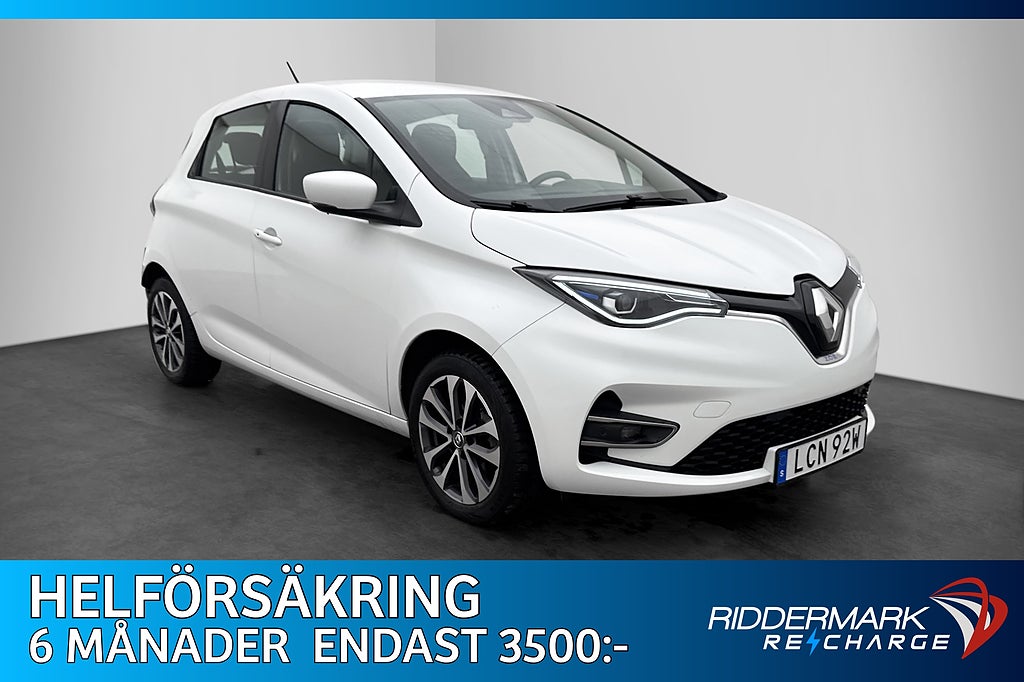 Renault Zoe 52 kWh 109hk Friköpt batteri Kamera Rattvärme AC