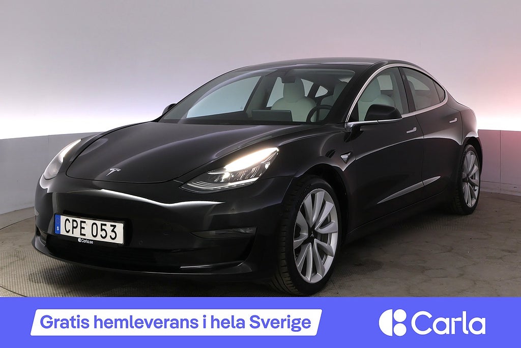 Tesla Model 3 Long Range AWD Autopilot Panorama Dragkrok