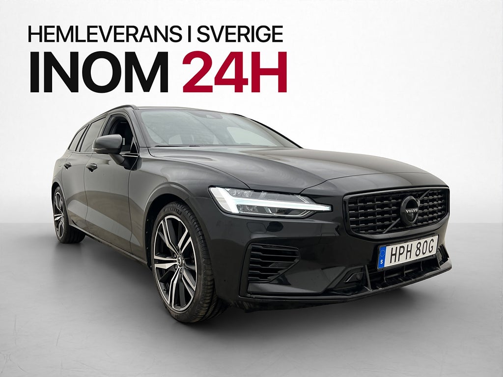 Volvo V60 Recharge T8 AWD R-Design B&W HUD Pano Värm Drag