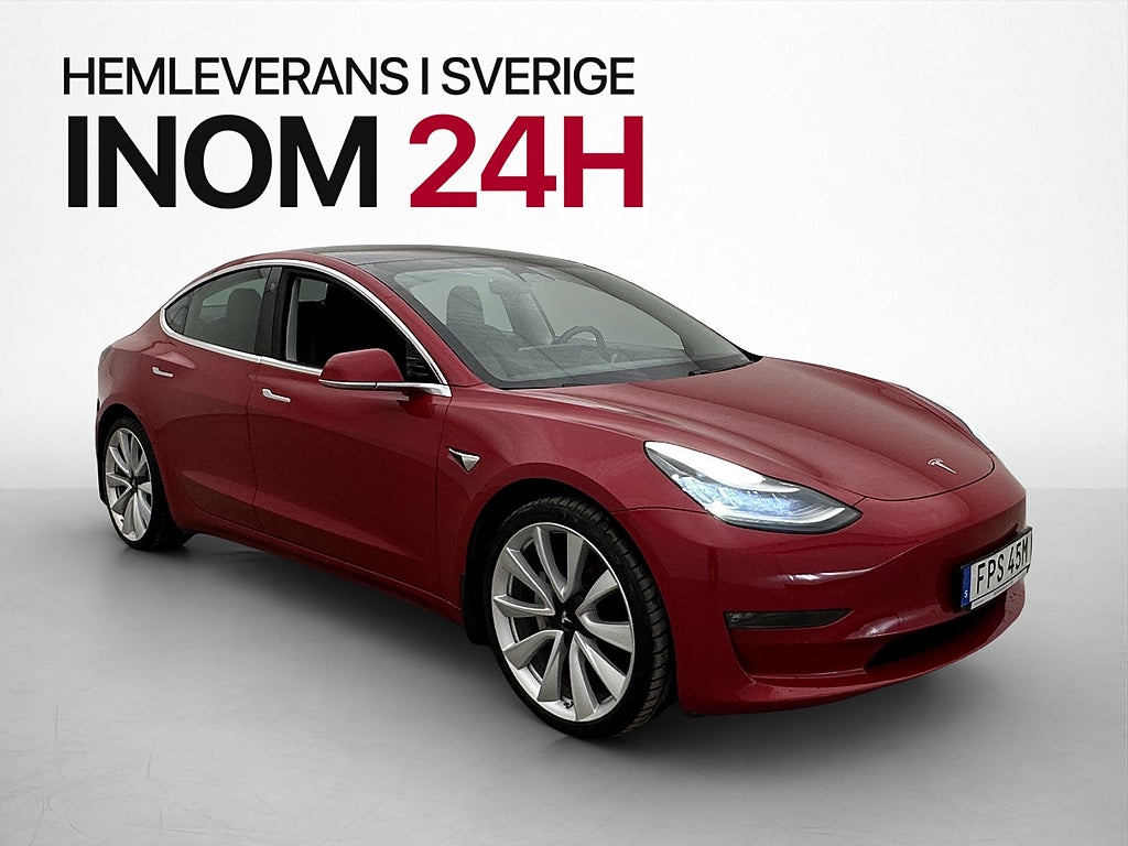 Tesla Model 3 Long Range AWD Autopilot Värmare Svensksåld