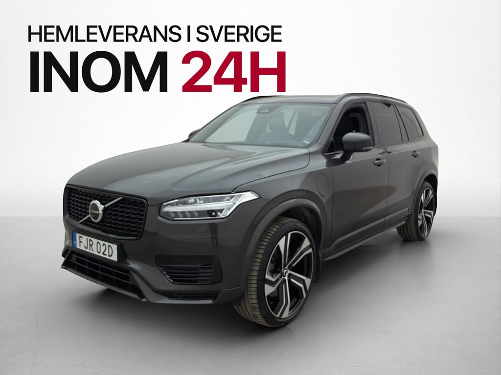 Volvo XC90 Recharge T8 7-Sits Ultra Dark B&W Luftfjäd Drag
