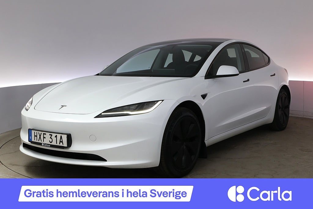 Tesla Model 3 Standard Range Highland Autopilot Pano V-hjul