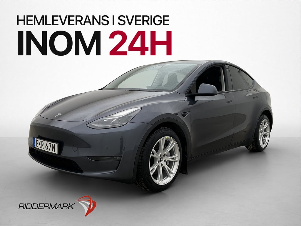 Tesla Model Y Long Range AWD Autopilot Dragkrok Svensksåld