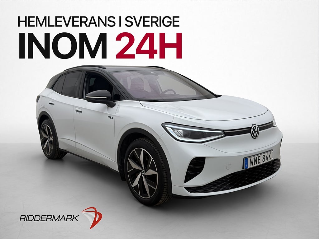 Volkswagen ID.4 GTX AWD Dragkrok Värmare CarPlay MOMS