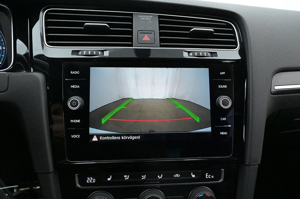 Volkswagen Golf GTE Drag Cockpit Kamera Värmare AdapFarth