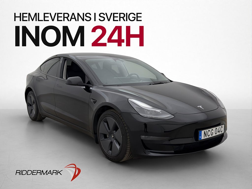 Tesla Model 3 Long Range AWD Autopilot Dragkrok Svensksåld