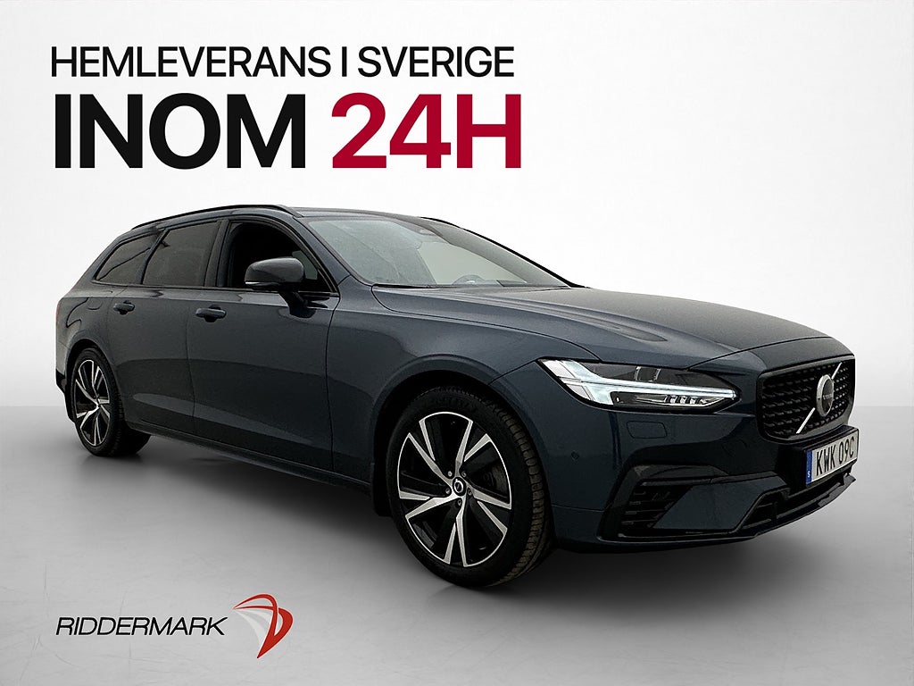 Volvo V90 T8 AWD 456hk Ultimate B&W Pano HUD 360° Navi Skinn