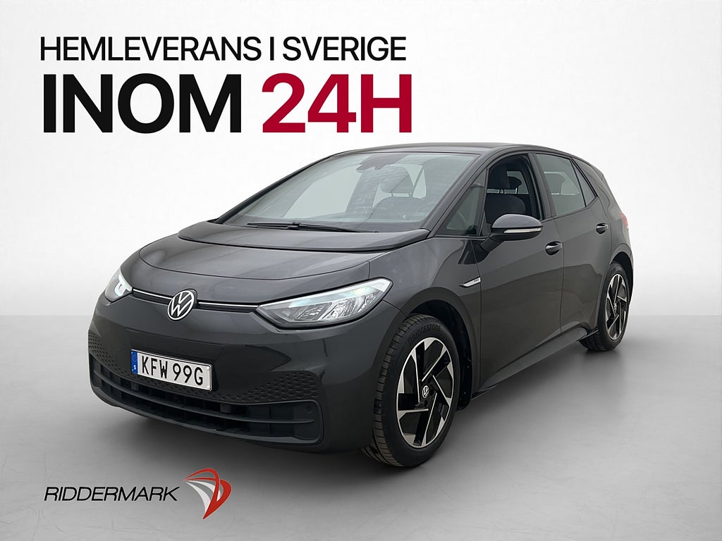 Volkswagen ID.3 Pro Performance 204hk Värmare CarPlay MOMS