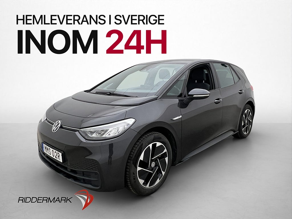 Volkswagen ID.3 Pro Performance 204hk Värmare CarPlay Navi