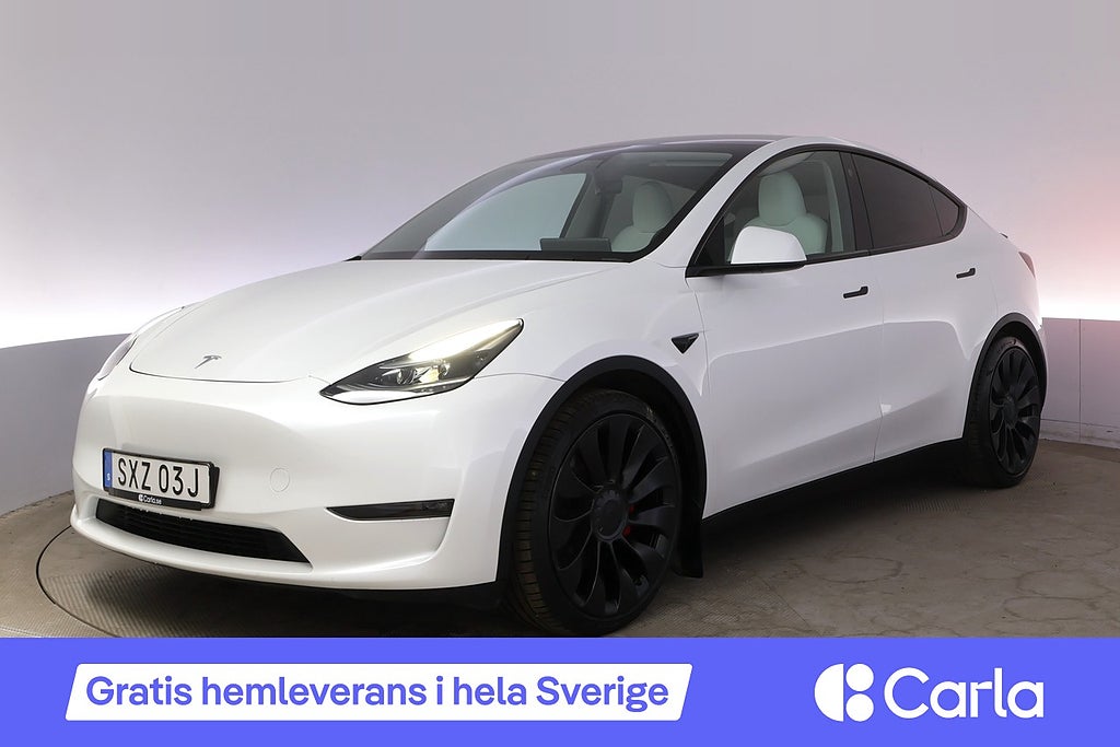 Tesla Model Y Performance Autopilot Panorama Drag
