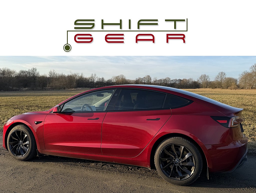 Tesla Model 3 Long Range AWD Highland Ultrared Drag 1äg MOMS