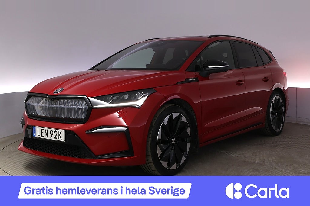 Skoda Enyaq iV 80x SportLine Pano Drag Elstol HuD 360 BLIS