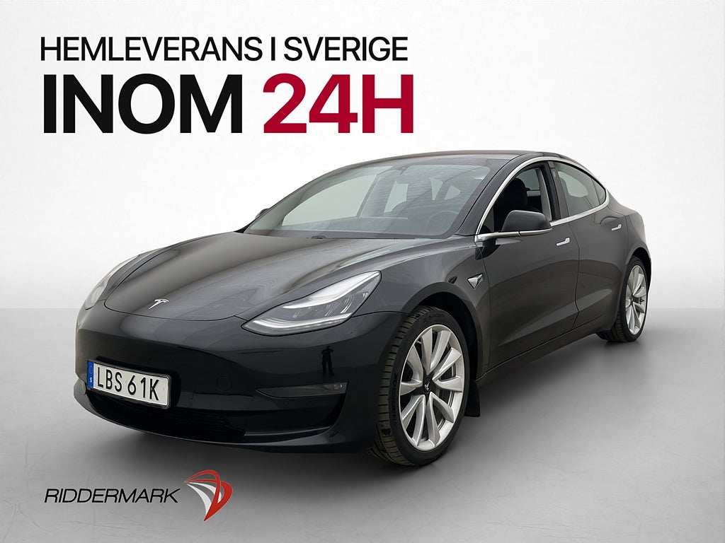 Tesla Model 3 Long Range AWD Uppgraderad Autopilot Sv.Såld