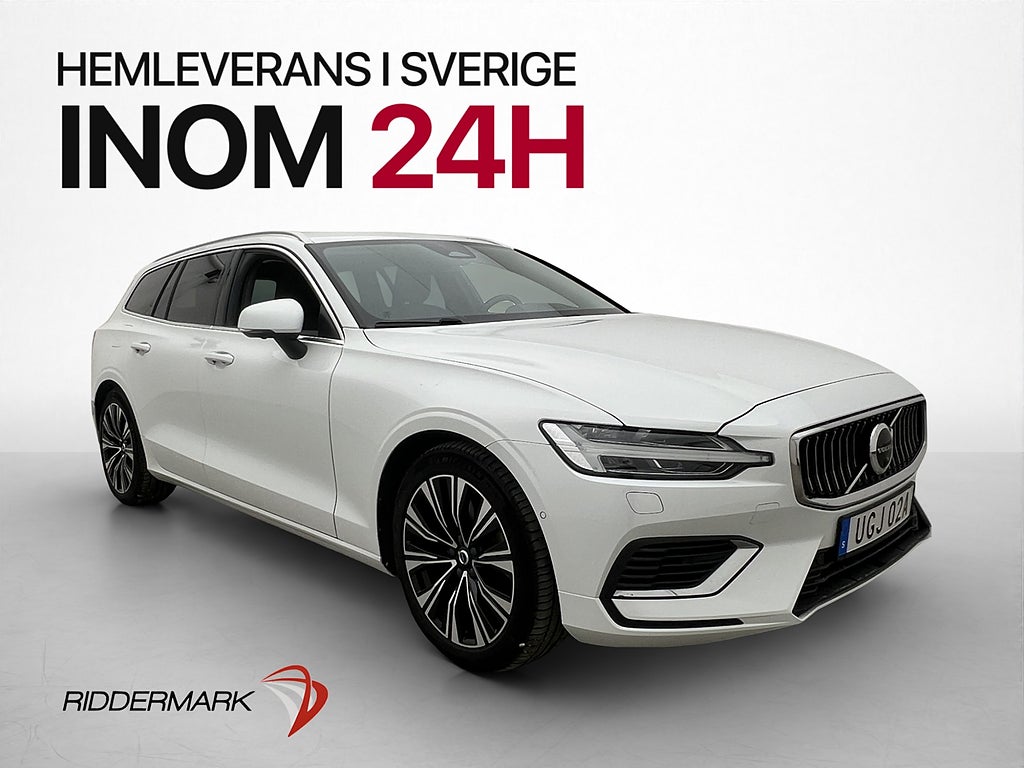 Volvo V60 Recharge T6 AWD Core Bright 360° Skinn Drag MOMS