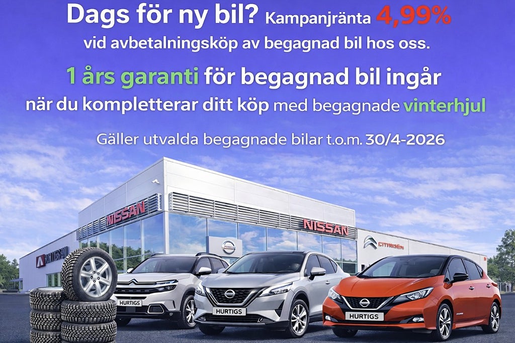 Nissan Leaf 39 kWh 150hk N-Connecta 4,99% Ränta