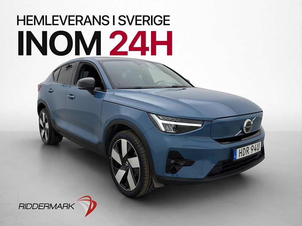 Volvo C40 Recharge Plus Panorama Kamera CarPlay Värmepump