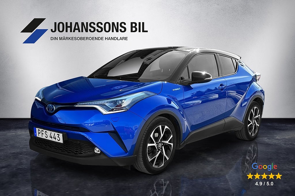 Toyota C-HR Hybrid CVT *1 ägare* MoK-värmare Kamera Navi SoV-däck