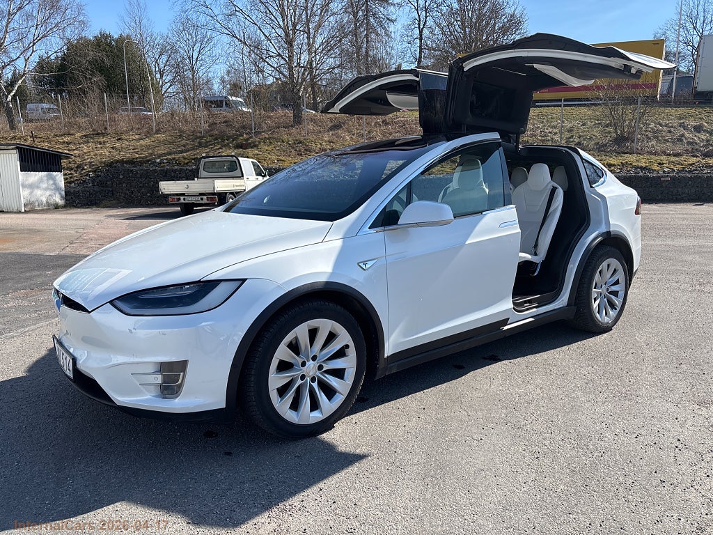 Tesla Model X 90D Fri Laddning 7-Sits EXPORTNETTO 22.500€