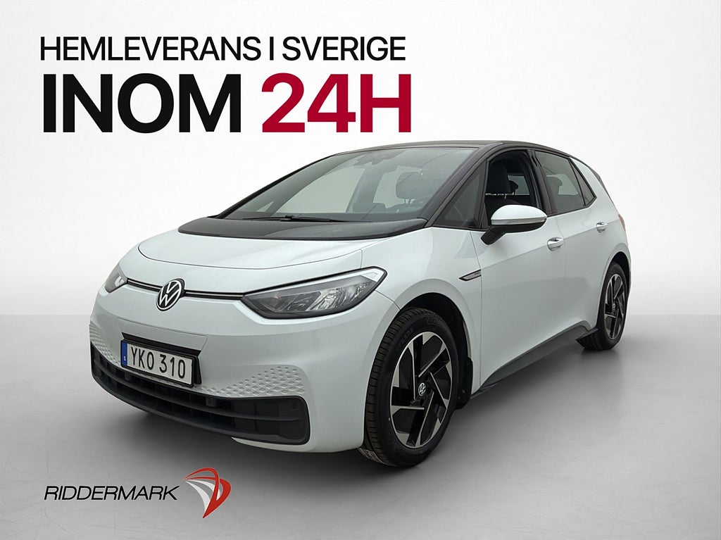 Volkswagen ID.3 Pro Performance Värmare CarPlay Rattvärme