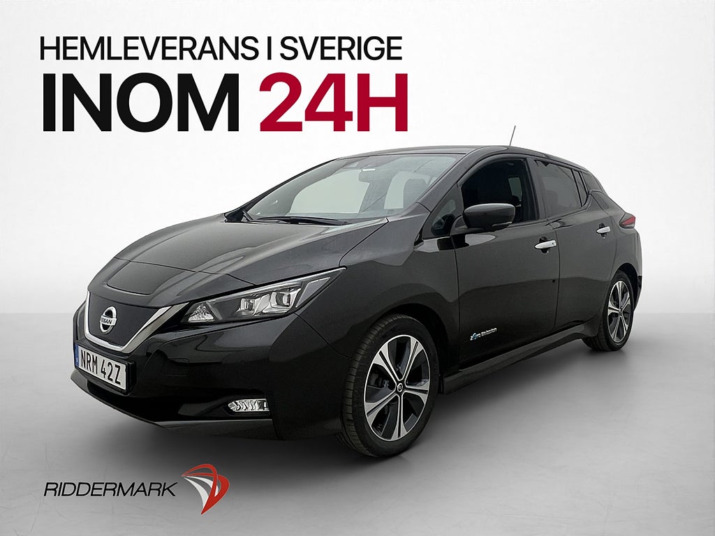 Nissan Leaf 150hk 40 kWh Tekna BOSE 360° Rattvärme Halvskinn