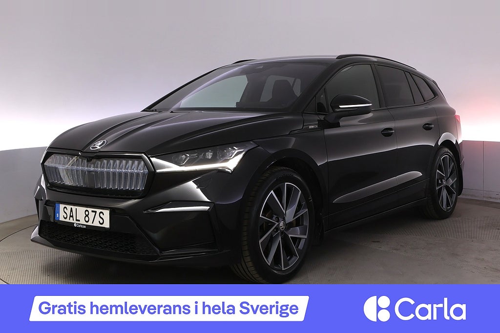 Skoda Enyaq iV Sportline Drag Elstol BLIS Kamera HuD