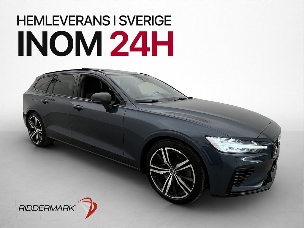 Volvo V60 Recharge T8 AWD R-Design Pano H/K Värmare 360°