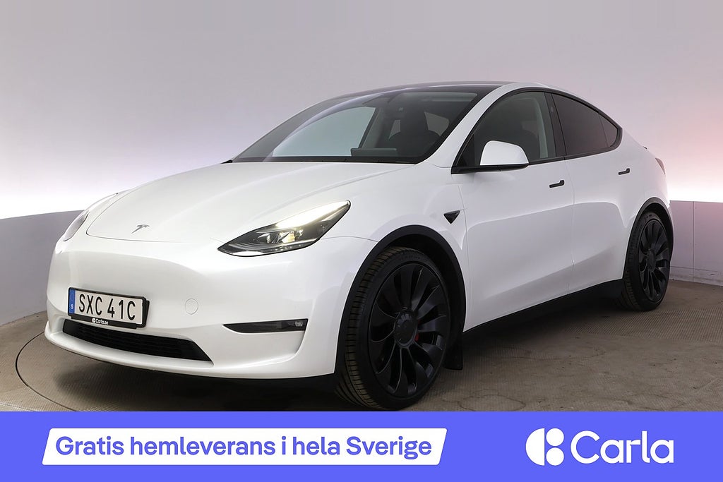 Tesla Model Y Performance Autopilot Panorama Drag