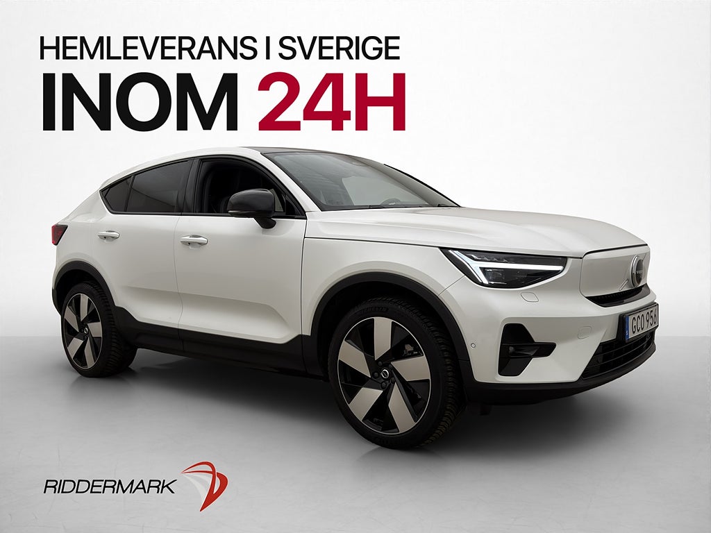 Volvo C40 Recharge Twin AWD Ultimate Dragkrok Pano H/K 360°