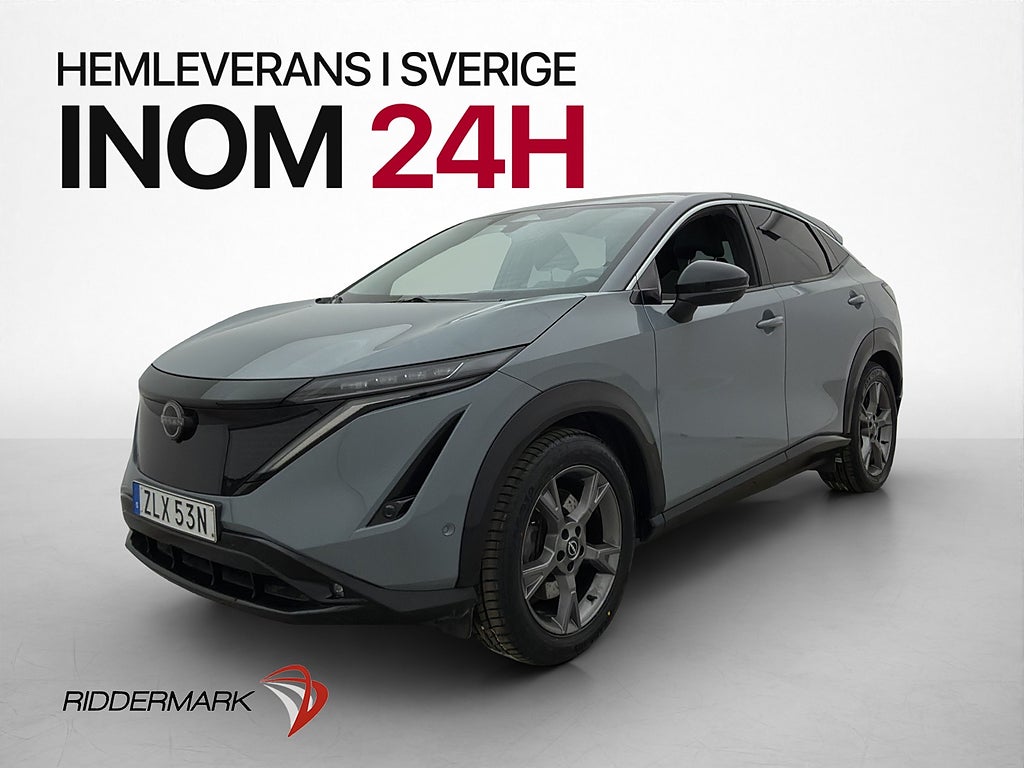 Nissan Ariya Evolve 90 kWh 242hk Pano 360° HuD Drag Elstolar