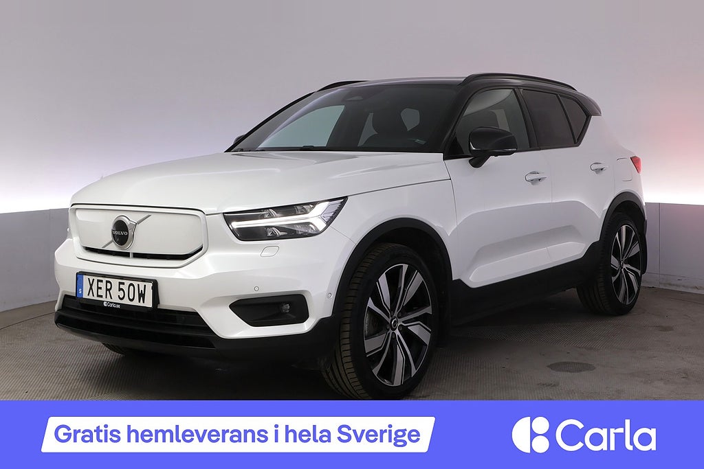 Volvo XC40 Recharge Twin Pro Drag Pano H/K 360 Läder 20”