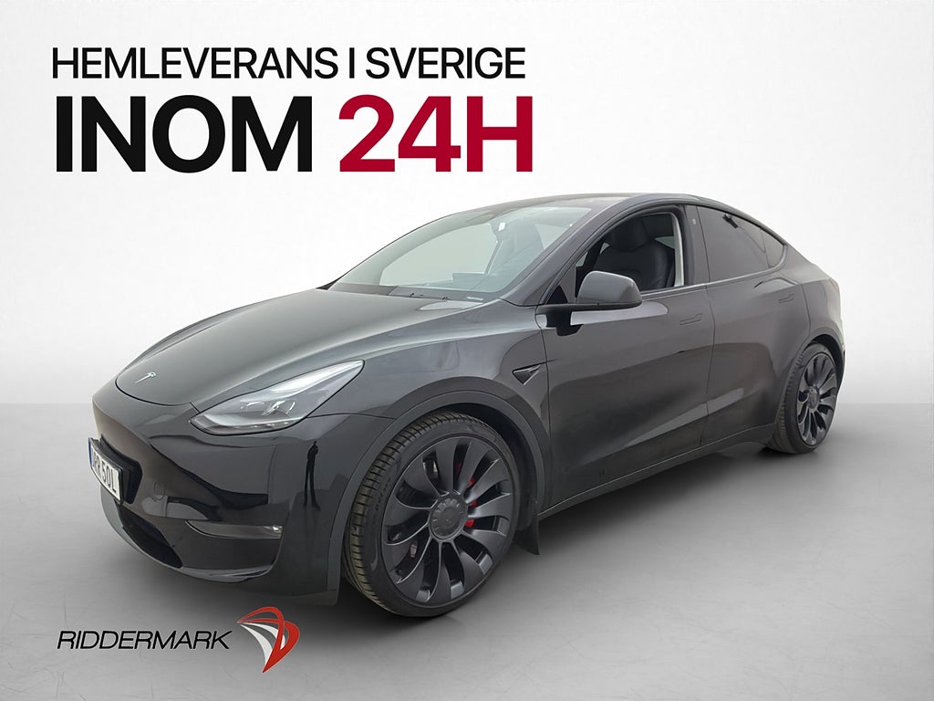 Tesla Model Y Performance Dragkrok Autopilot Svensksåld
