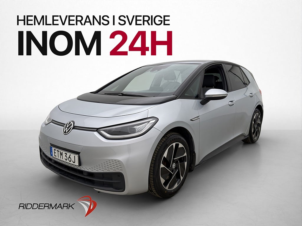 Volkswagen ID.3 Pro Performance Värmare Kamera Rattvärm MOMS