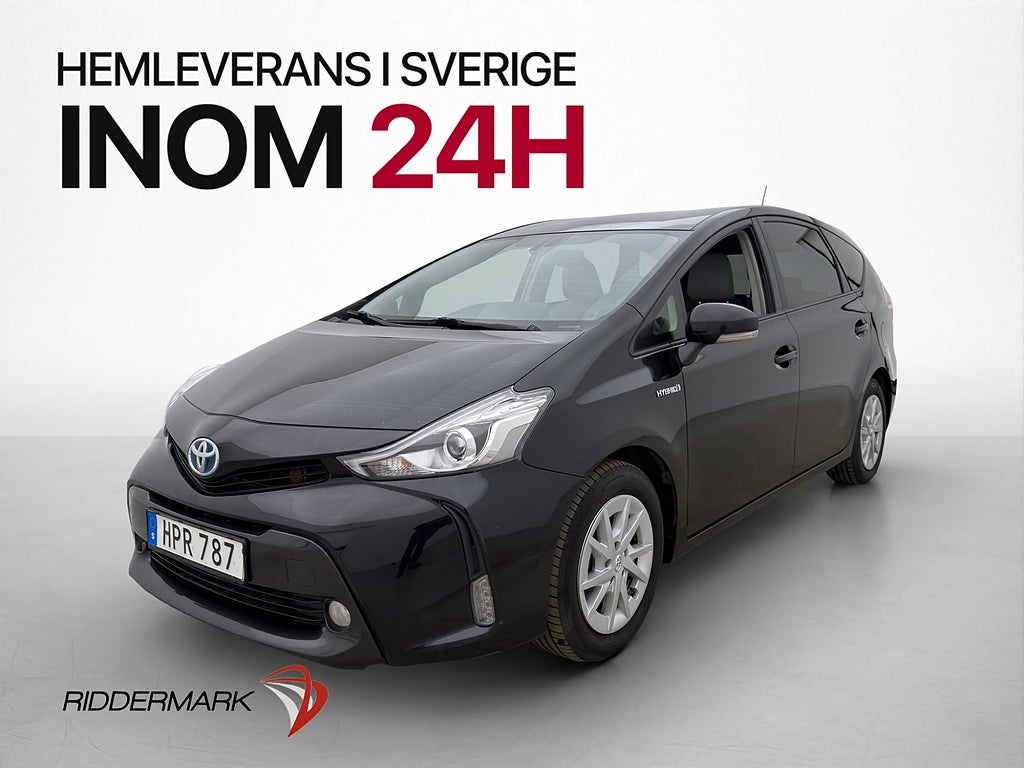 Toyota Prius Hybrid 7-sits Skinn Kamera Värmare HuD 1 ÄGARE