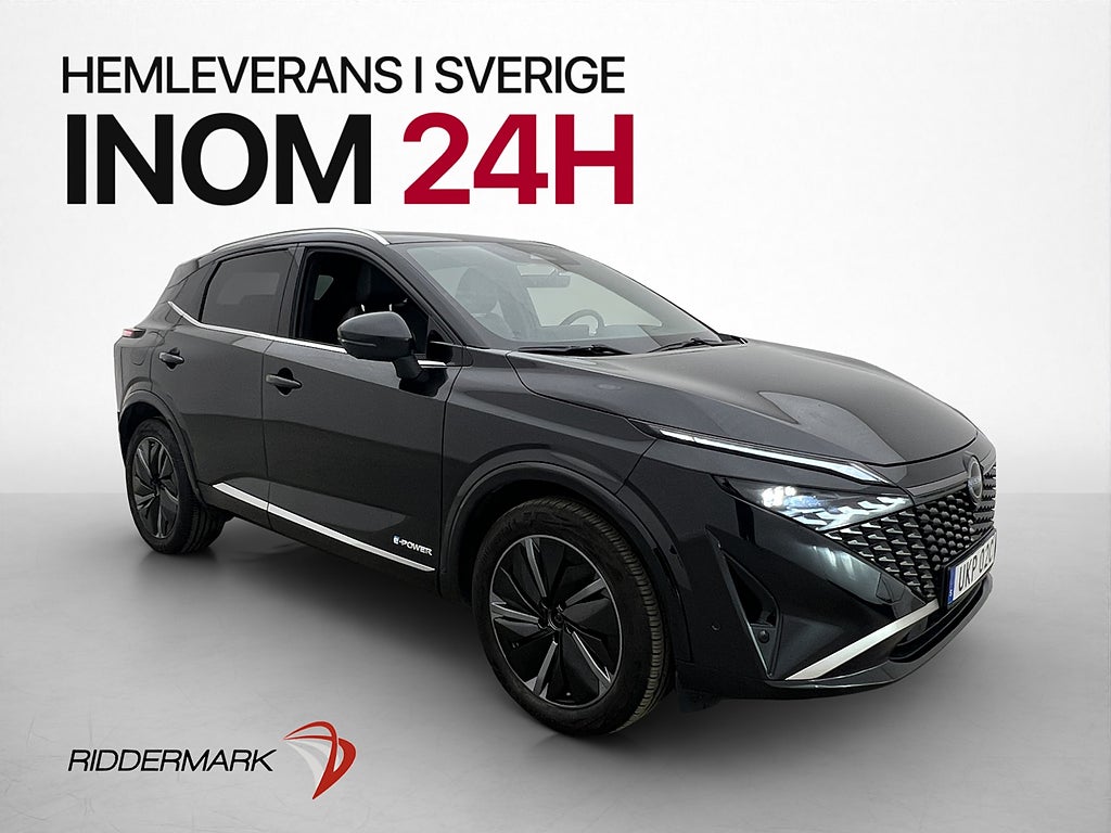 Nissan Qashqai e-POWER 190hk TEKNA 360° HUD Läder Matrix