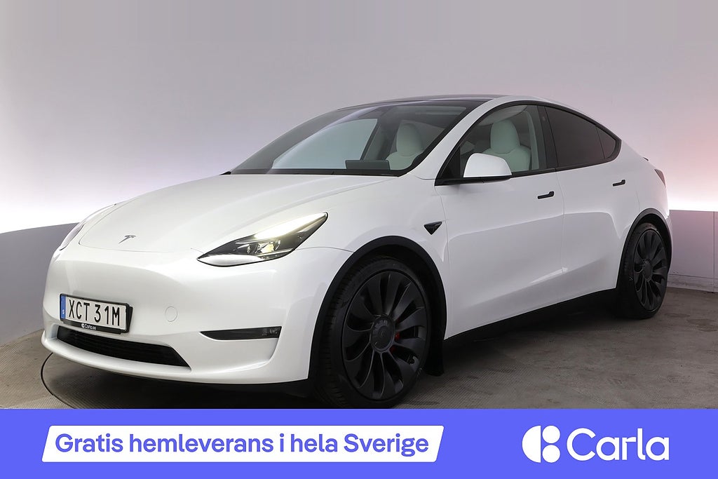 Tesla Model Y Performance Autopilot Panorama Drag