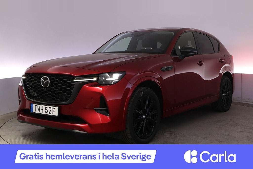 Mazda CX-60 PHEV Homura Läder 360 HUD BOSE Elstol Navi Drag