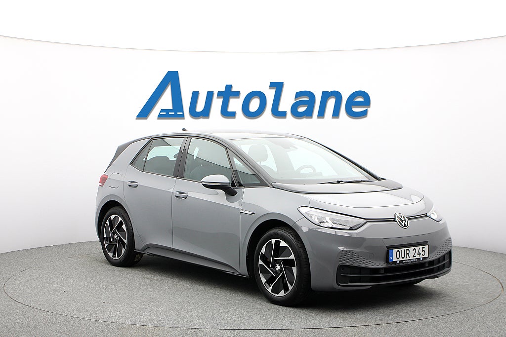 Volkswagen ID.3 Pro Performance, Värmepump, 58kWh, Batteritestad 204hk