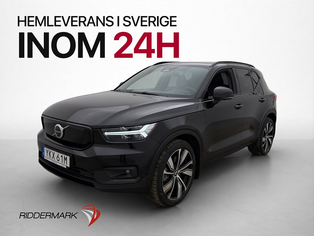 Volvo XC40 Recharge P8 AWD Värmare Pano H/K Dragkrok 360°