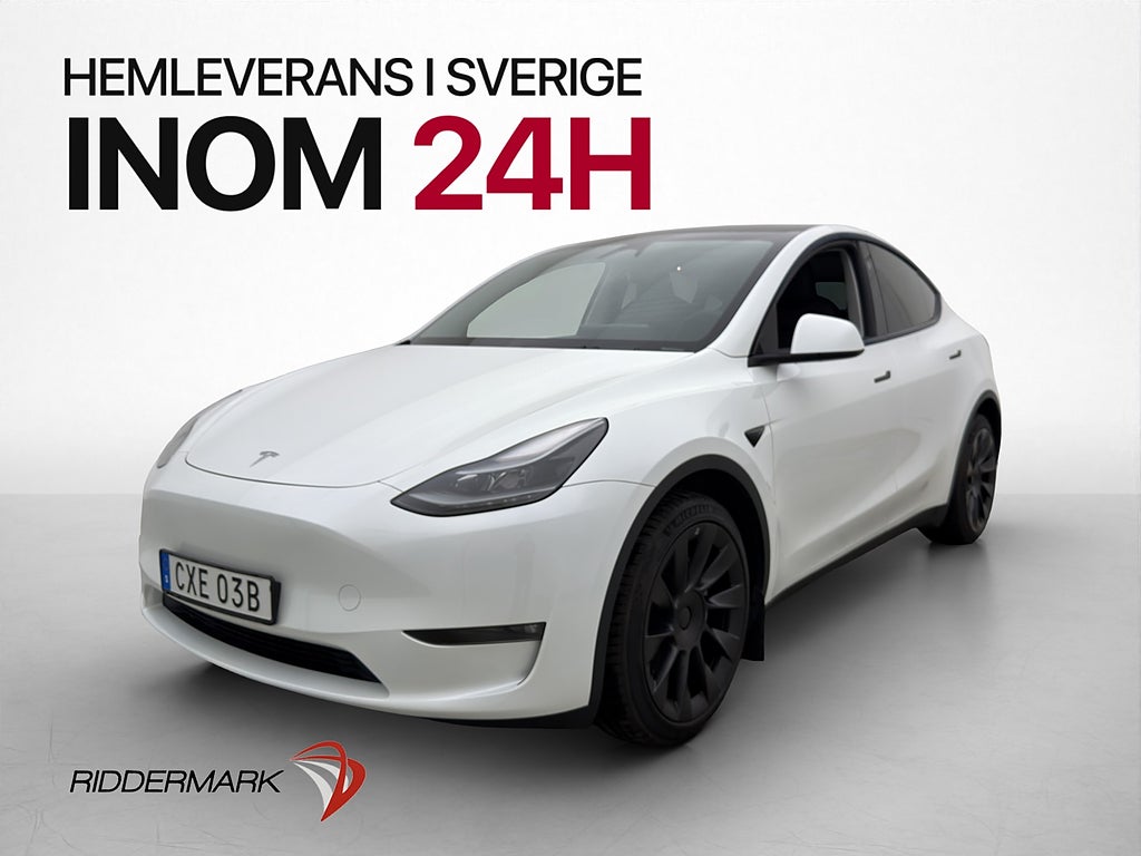 Tesla Model Y Long Range AWD Autopilot Dragkrok Svensksåld